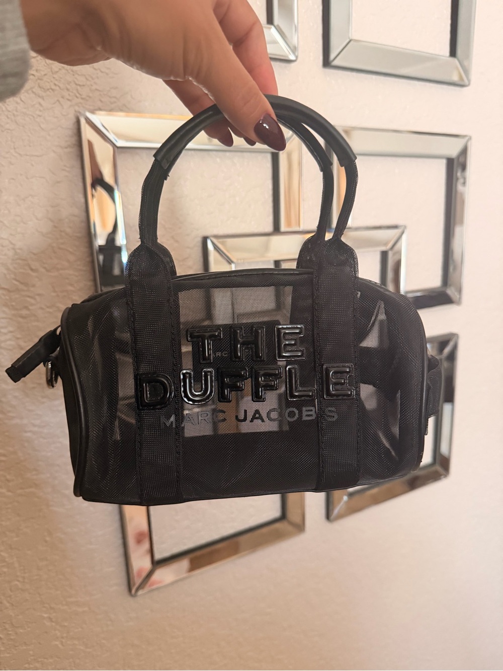 Marc Jacobs Black The Duffle Mini Clear Tote